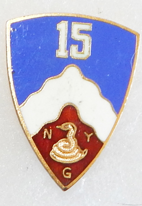 WWII 15th Infantry NYSG / New York State Guard Dondero Sterling DI