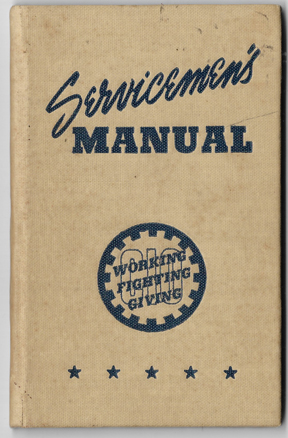 WWII National CIO Committee For American And Allied War Relief Book Servicemens Manual