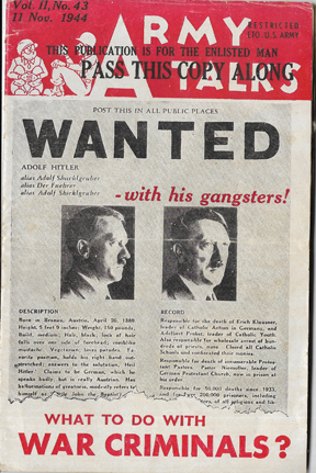 WWII Army A Talks War Criminals Vol II No 43 11 November 1944 Magazine