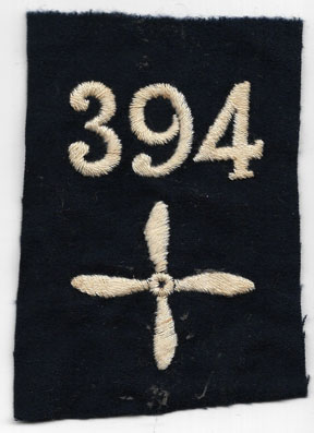 WWI 394th Aero Squadron Enlisted Patch