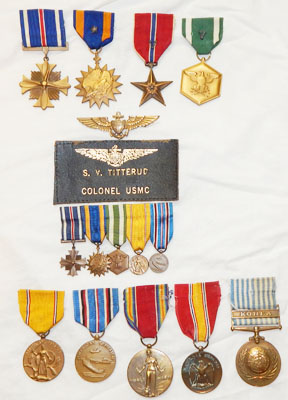 WWII - Korea US Marine Corps Helicopter Pilot # 146 Medal Group