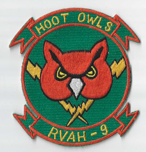 Vietnam US Navy RVAH-9 HOOT OWLS Japanese Made Squadron Patch
