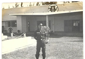 ARVN / South Vietnamese Army 2nd Logistical Command Soldier In Front Of Unit Building Photo