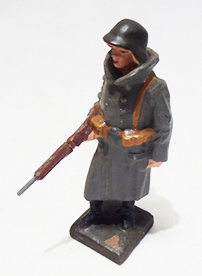 1930's era German sentry composition figure made by Lineol