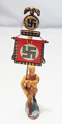 1930's era German NSDAP Standard Bearer composition figure made by Elastolin