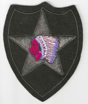 WWII Occupation - 1950's 2nd Division Bullion Patch