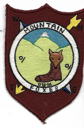 1950's 5th Air Force Survival, Escape & Evasion School MOUNTAIN FOXES 6155th Air Base Squadron K-46 Patch