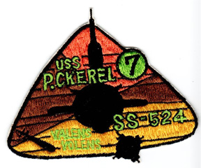 1960's US Navy SS-524 USS Pickerel Japanese Made Submarine Patch