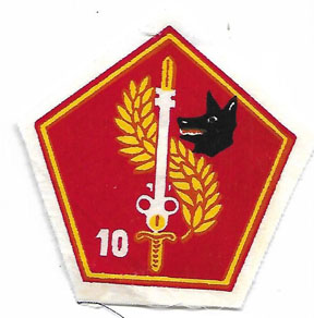 ARVN / South Vietnamese Army 10th War Dog Directorate Patch