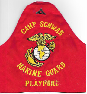 1960's US Marine Corps Identified Camp Schwab Military Police Armband