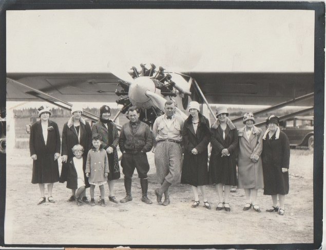 Early Aviator Family Press Photo Rockford Illinois