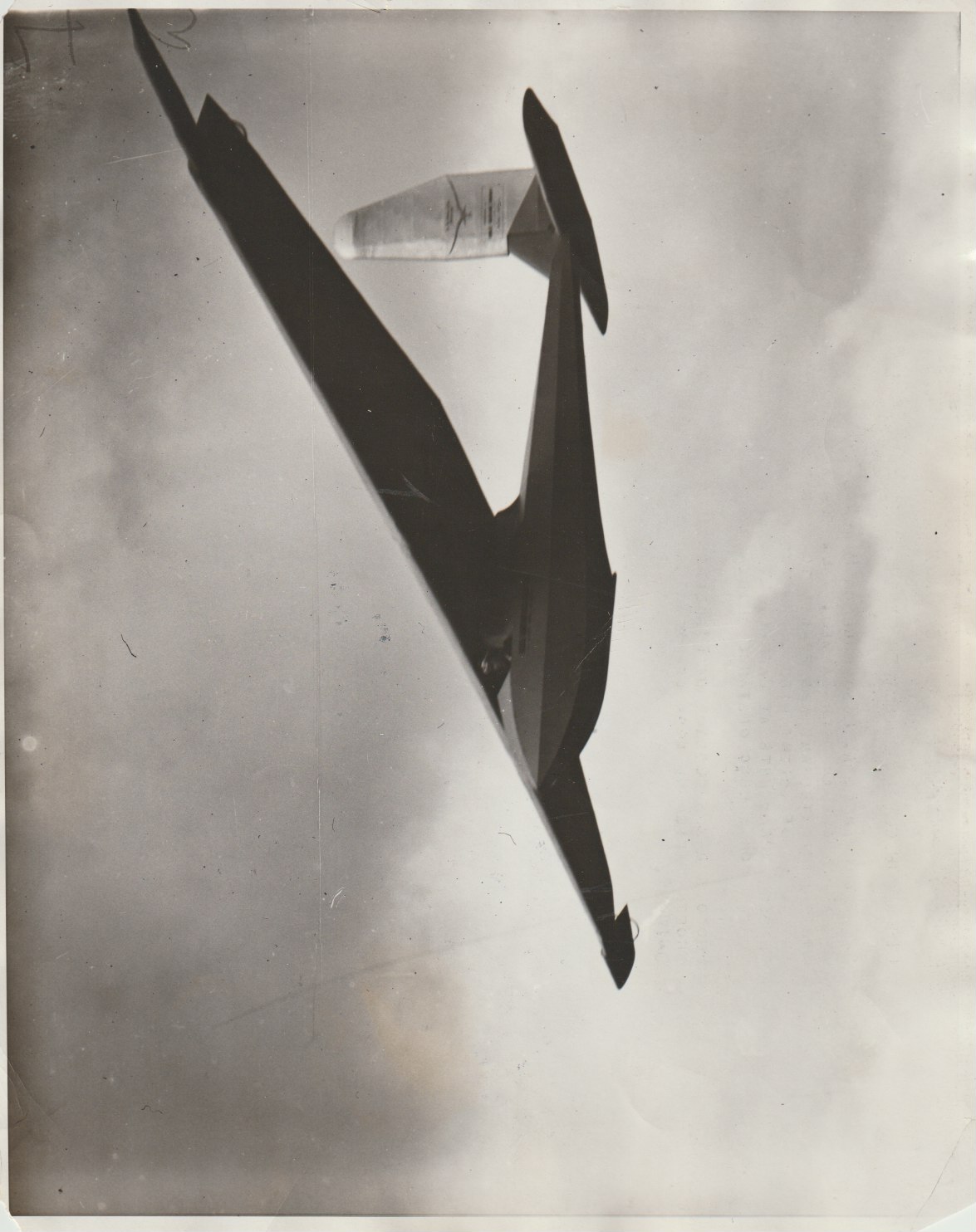 Lindbergh Press Photo Glider Experiment Carmel CA