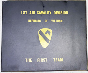 Vietnam 1st Air Cavalry Division First Team Medal Document Folder