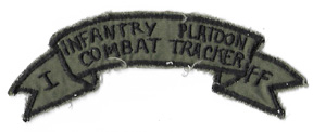 Vietnam IFFV / First Field Force Vietnam  Infantry Platoon Combat Tracker Scroll.
