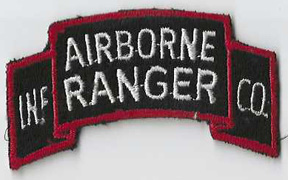 Korean War Airborne Ranger Infantry Company Scroll