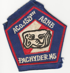 Vietnam A Company 159th Assault Support Helicopter Battalion PACHYDERMS Pocket Patch