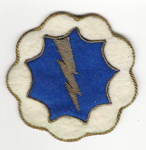 WWII - Occupation 9th Airborne Ghost / Phantom Division Bullion Patch