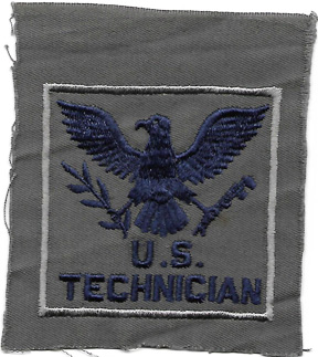 WWII US Navy Attached US Technicians Patch