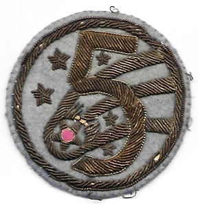 1940's-50's 5th Air Force Bullion Theatre Made Patch