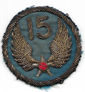 WWII AAF 15th Air Force Italian Made Bullion Patch