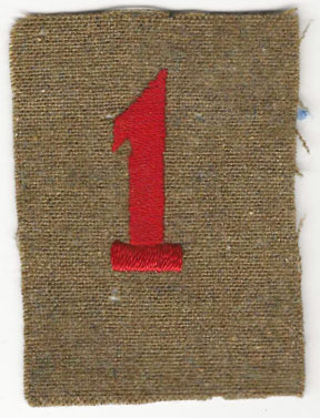 WWI 1st Division French Made Patch