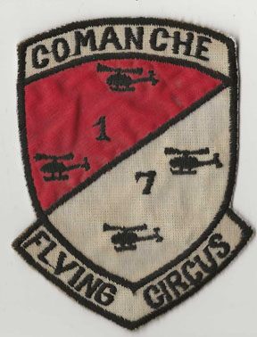 Vietnam 1st Squadron 7th Cavalry COMANCHE FLYING CIRCUS Pocket Patch