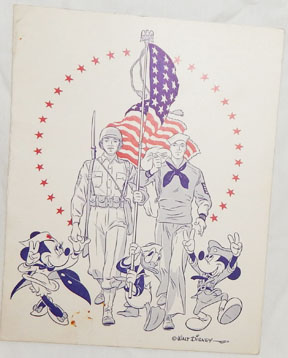 WWII Disney Design The Masquers Servicemen's Morale Corps Dinner Program