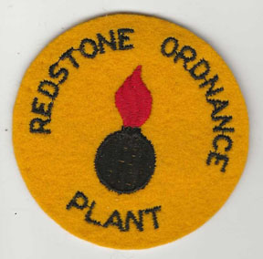 WWII Civilian Home Front Redstone Ordnance Plant Employee / Workers Patch