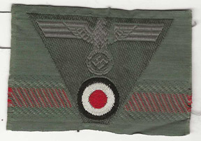 WWII German Army M-43 Trapezoid Cap Patch