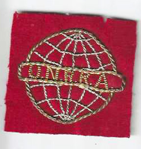 WWII United Nations Relief and Rehabilitation Administration / UNRRA Bullion Cap Badge