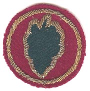 24th Division Theatre Made Bullion Patch