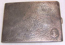 1921 USNA Named Sterling Cigartette Case