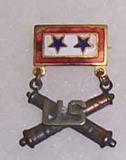 Artillery Two Star Son In Service Patriotic / Sweetheart Pin