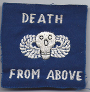 Vietnam Command Control Central Oversized Pocket PatchDeath From Above Winged Skull Patch