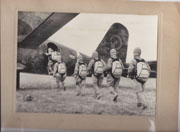 WWII Japanese Propaganda Photo Of Paratroopers Loading Plane
