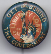 Liberty Loan Of 1917 Celluloid Pinback Button