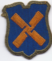 ASMIC WWII 12th Corps OD Bordered Greenback Patch