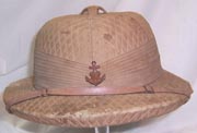 WWII Japanese Naval Landing Force Officers Pith Helmet