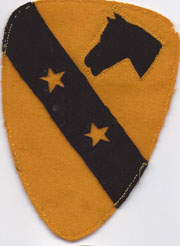 ASMIC 1920's-30's 1st Cavalry Division Command Staff Troops Patch