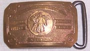 Great War For Civilization Victory Belt Buckle