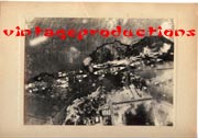 WWII Japanese Propaganda Photo Of Pearl Harbor Attack.