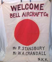 Bell Aircraft Helicopter Test Pilots Custom Japanese Flag