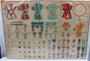 Incredible Early WWII Japanese Army Military Medals & Badges Poster