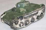 WWII Japanese Army Tank Ceramic Paperweight