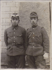 WWII Japanese Army Officer & NCO Photo