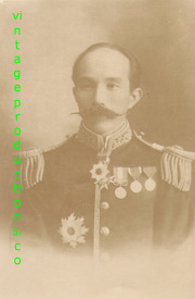 Meiji Era Japanese Army High Ranking Officer In Full Dress Uniform Photo