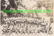 WWII Japanese Army Unit Posing In Front Of Giant Buddha In Kamakura Photo.