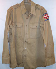 88th Infantry Battalion Heavy Mortars Khaki Shirt