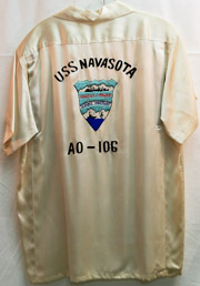 AO-106 USS Navasota Japanese Made Bowling Shirt