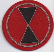 7th Division Bullion Patch